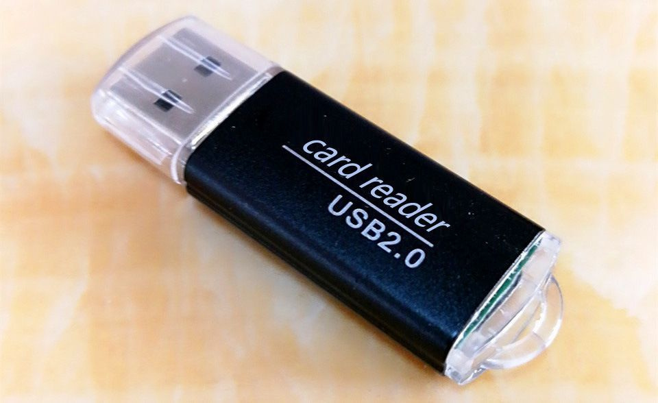 Картридер usb для microSD карт памяти черный #1