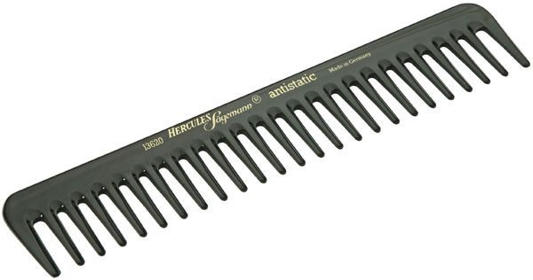 Расчёска HERCULES каучуковая с редкими зубчиками 18,8 см, цвет Черный  #1