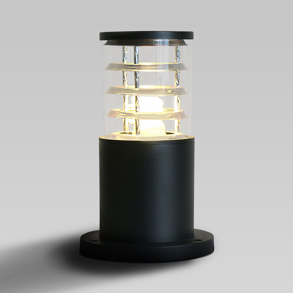 Уличный светильник со стеклянным плафоном Elektrostandard 1508 Techno IP54 черный  #1