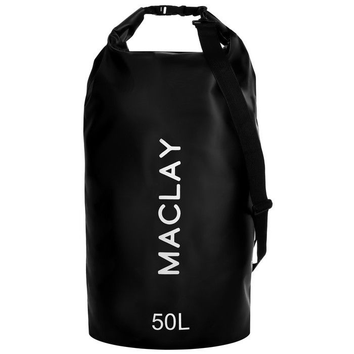 Гермомешок туристический Maclay 50L, 500D, цвет чёрный #1