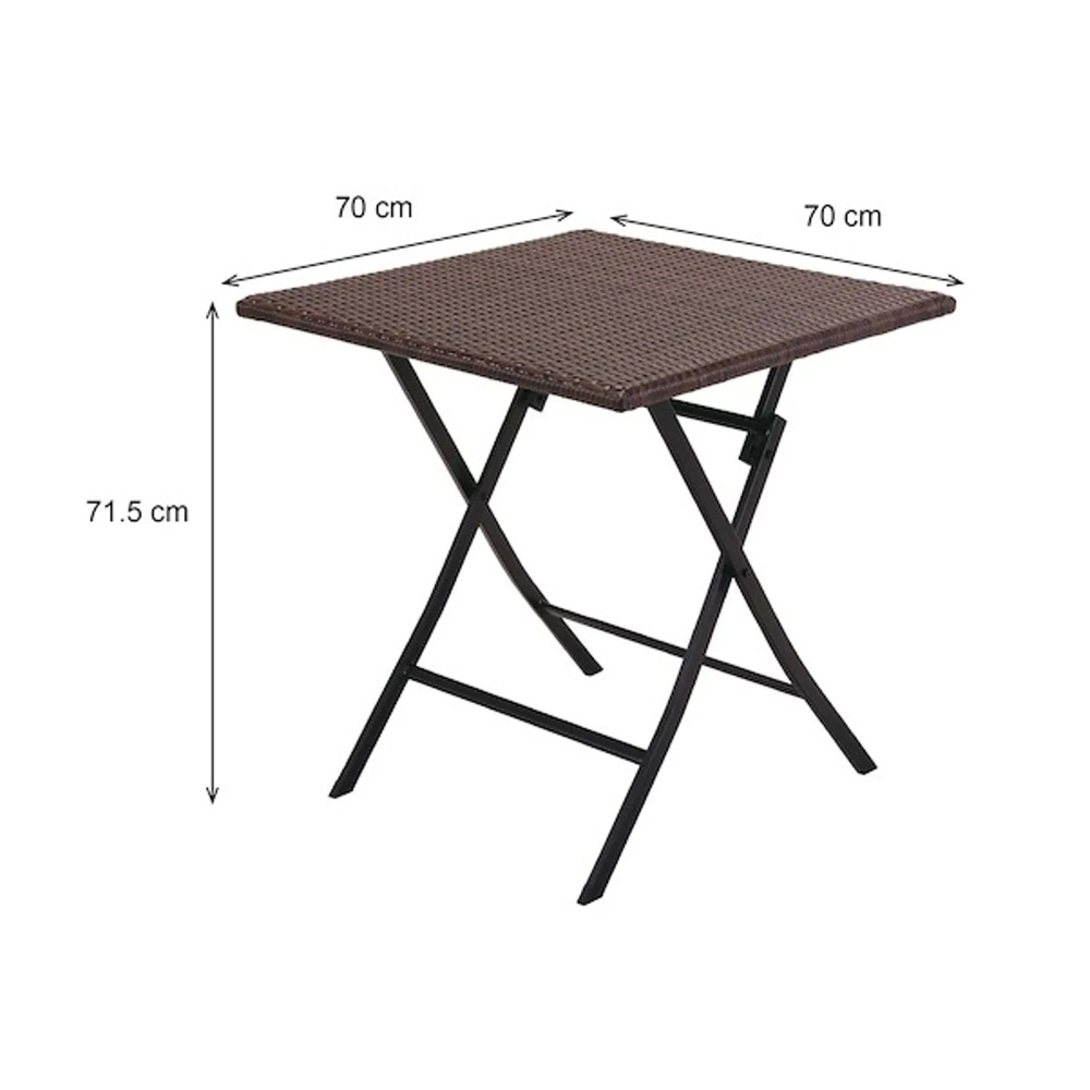 NATERIAL Складной стол для сада 70х70х71.5 см #1