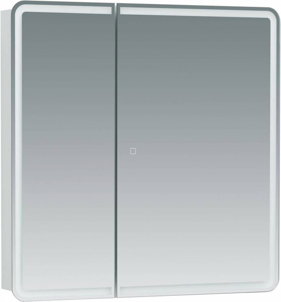 Зеркало-шкаф Aquanet Оптима 80 с LED подсветкой #1