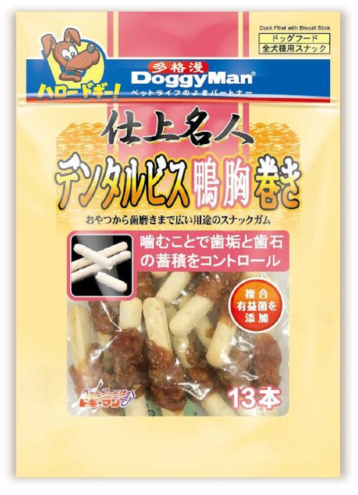 Лакомство для собак Japan Premium Pet Утиные рулетики для чистки зубов, 13 шт. в упаковке, 80 г  #1