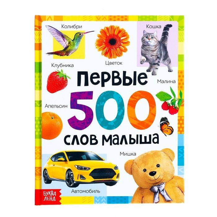 Книга в твёрдом переплёте Первые 500 слов малыша, 80 стр. | Соколова Юлия  #1