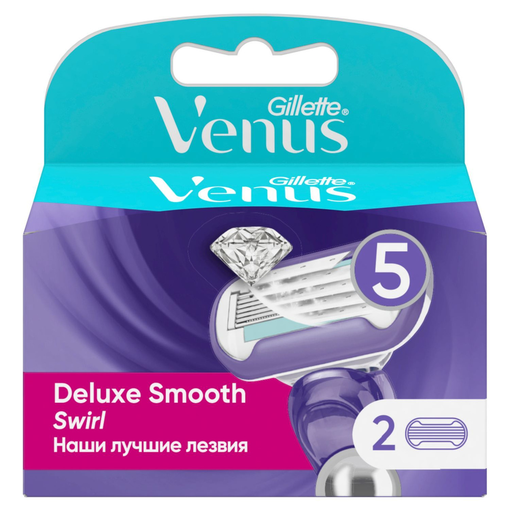 Cменные кассеты для бритвы Gillette Venus Swirl, 2 шт #1