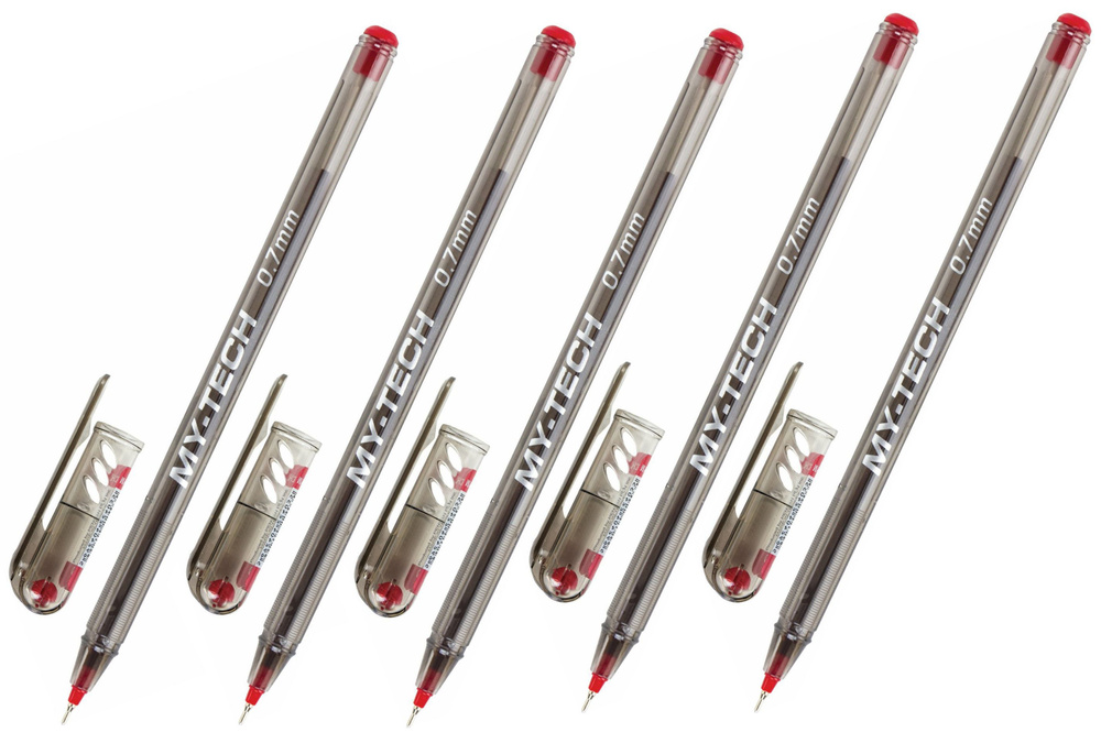 Pensan Ручка Шариковая, толщина линии: 0.35 мм, цвет: Красный, 5 шт.  #1