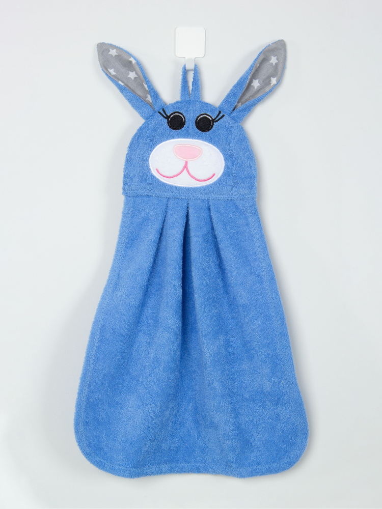Мини-полотенце Fluffy Bunny "Зайка" Синий #1