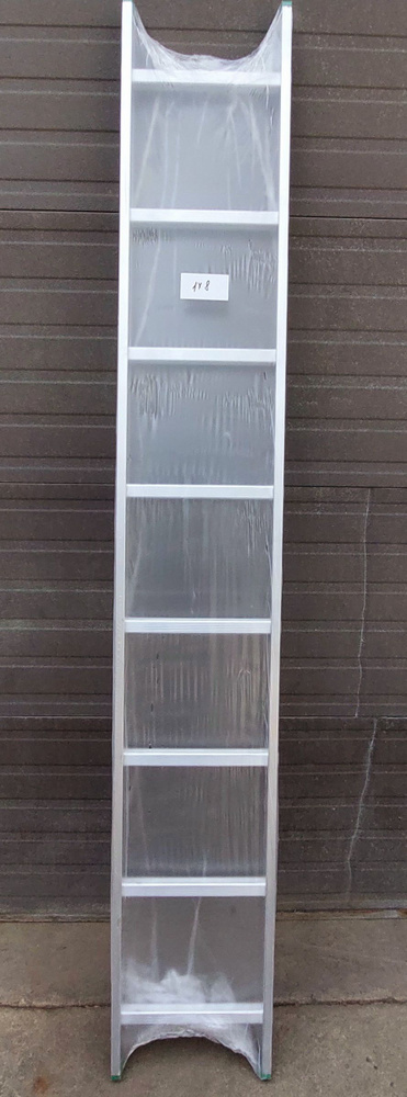 Алюминиевая приставная лестница односекционная NORD 8ст.,(1х8) высота 2,11м  #1