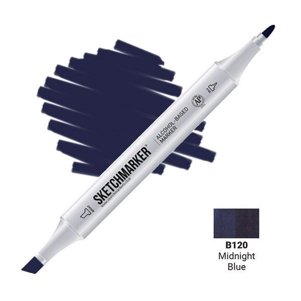 Маркер Sketchmarker B120 Midnight Blue (Полночный синий) #1