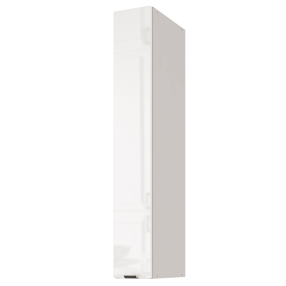 Кухонный модуль навесной LeoLana COLOR, распашной, высокий, Белый глянец/Белый, 15х31,2х96 см, 1 шт. #1