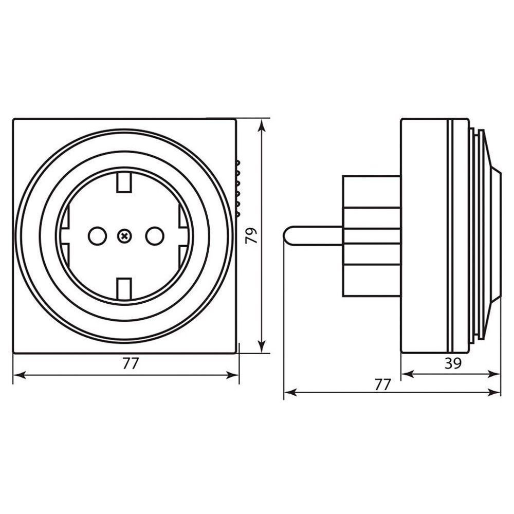 Розетка с таймером TM32 суточная мощность 3500W/16A, FERON 23203 (1 шт.)  #1