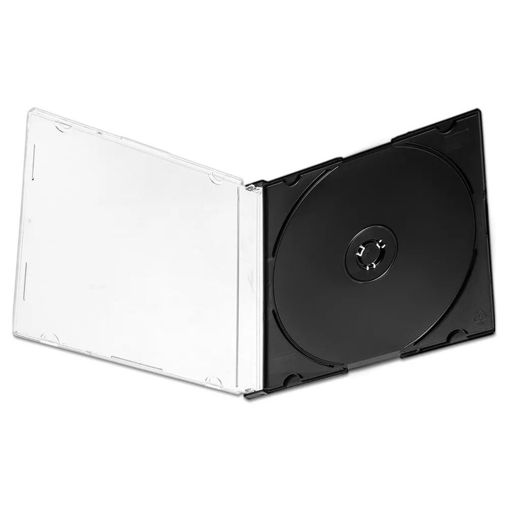 Бокс для CD диска Slim 5 мм, черный, 1 штука CD Slim Box на 1 компакт диск  #1