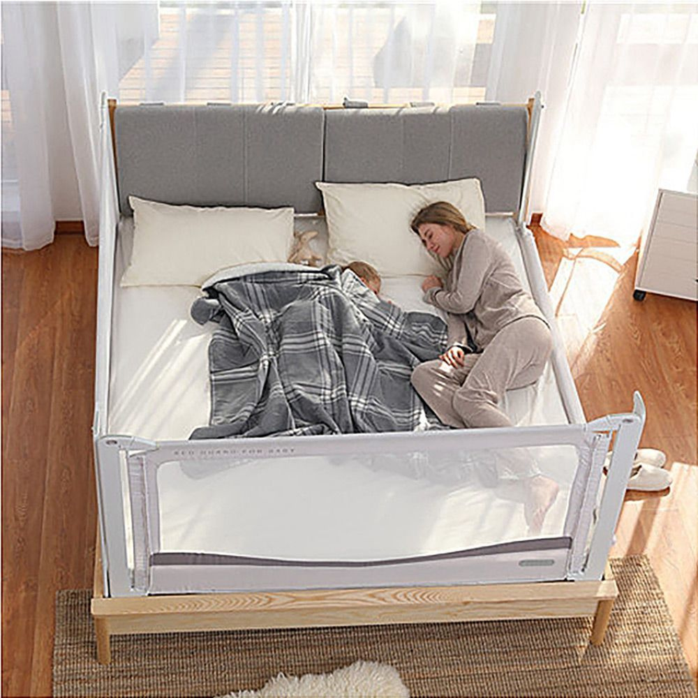 Защитный бортик на кровать CHOC CHICK, версия LUXE, длина - 160 см., высота - 97 см. серый, на одну сторону #1