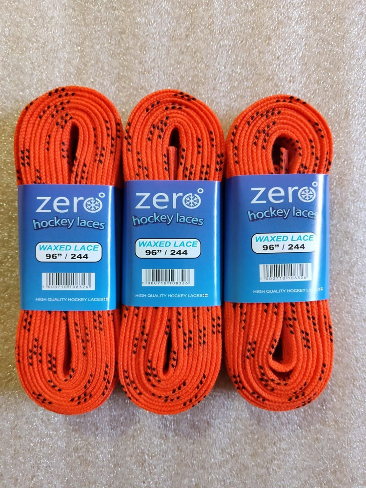 Комплект шнурков Zero Orange 96"-244 см Laces (3 пары) #1