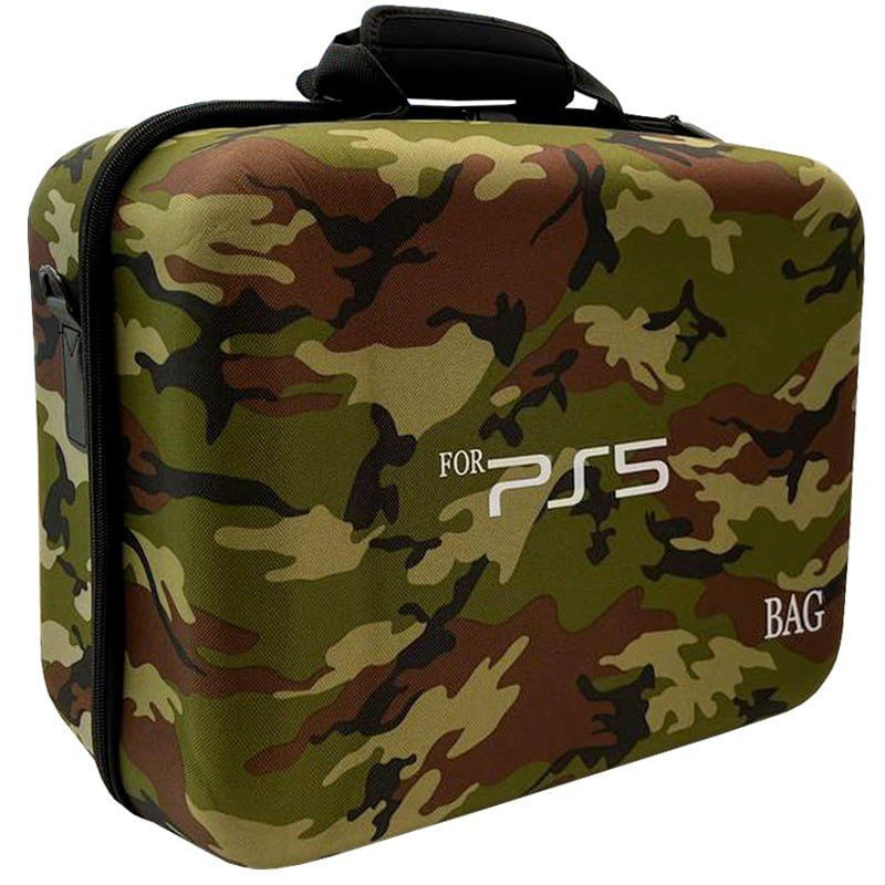 Дорожная сумка для консоли и геймпадов PS5 Dead Skull Camouflage Brown (коричневый камуфляж)  #1