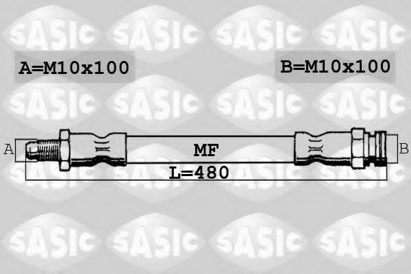 Sasic Шланг тормозной для автомобиля, арт. 6606023, 1 шт. #1