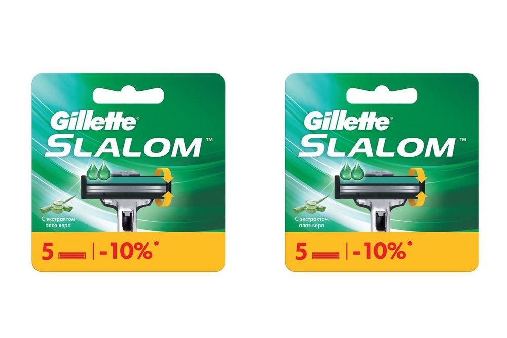 Gillette Кассеты Slalom 5 шт - 2 шт. #1