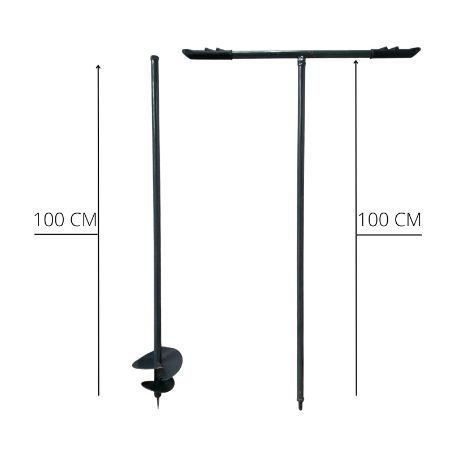 Бур садовый ручной для работы в саду посадки растений и установки опор ...