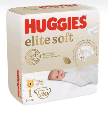 Huggies Elite Soft Подгузники 1 (3-5 кг) 20 шт #1