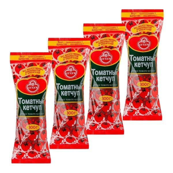 Кетчуп томатный Ottogi, 300 г х 4 шт #1