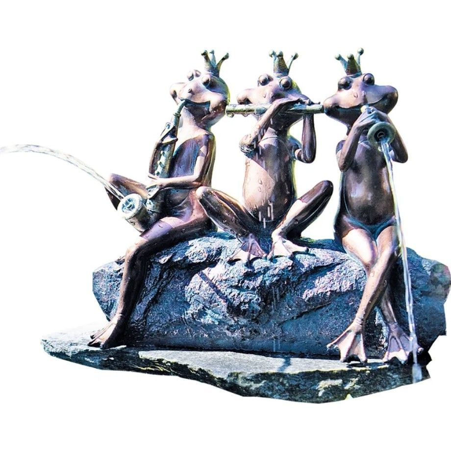 Фигура для фонтана "Лягушачий ансамбль", цвет: бронза, Heissner, Германия  #1