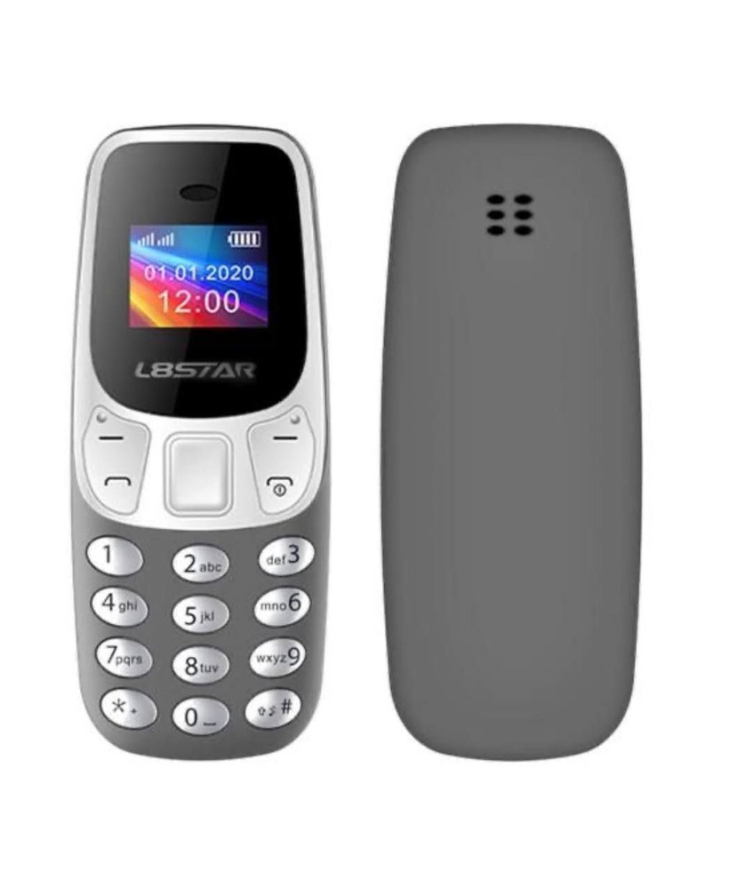 Мобильный мини телефон BM10 L8star с изменениям голоса Серый  #1
