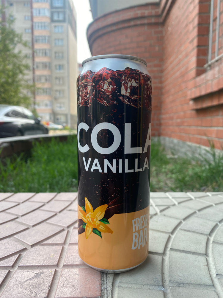 Газированый напиток Fresh bar Cola vanilla 0,45 ж/б 12 штук #1