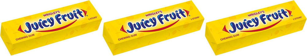 Жевательная резинка Juicy Fruit без сахара, комплект: 3 шт. #1