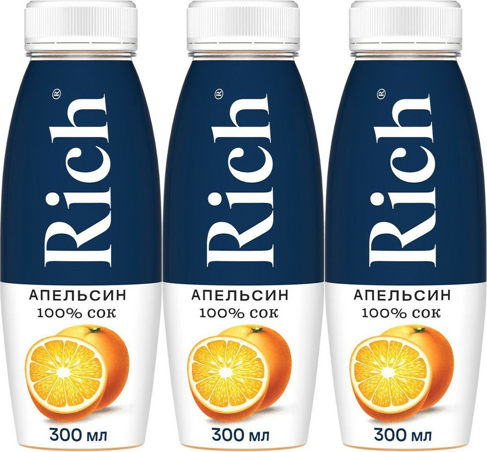Сок Rich апельсиновый, комплект: 3 упаковки по 300 мл #1