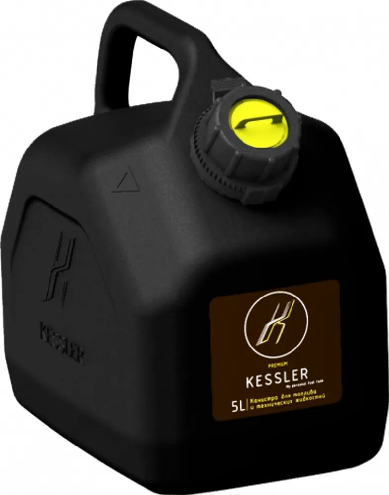 Канистра для ГСМ Kessler 5л черная премиум A1-02-06 (5 / Темный) #1