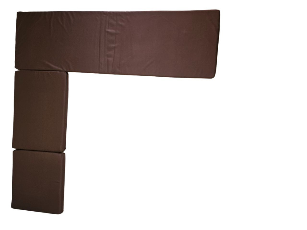 Комплект подушек для углового дивана Альтернатива (набор из трех подушек коричневого цвета)  #1