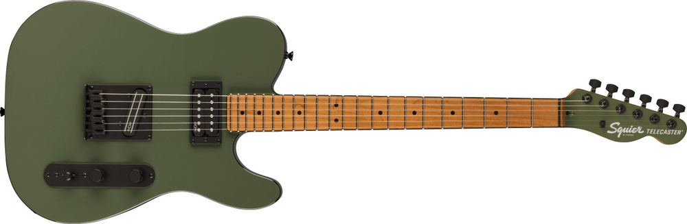 Squier by Fender Электрогитара FSR Contemporary Telecaster RH, Roasted Maple Fingerboard, Olive 6-струнная, #1