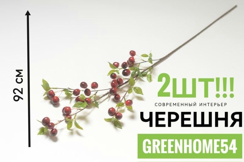 GreenHome54 Ветка, шишка декоративная,2шт #1