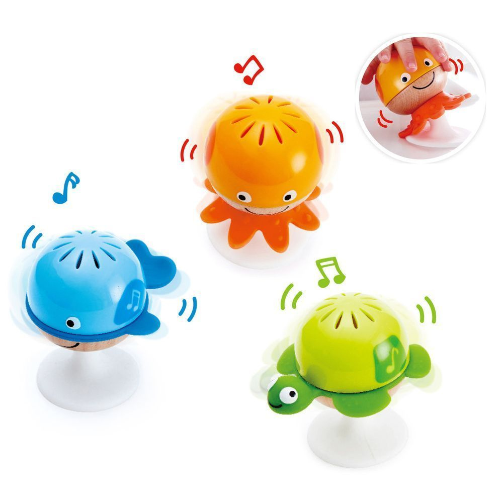 Hape Игрушки для малышей набор погремушек "Морские друзья", 3 предмета  #1