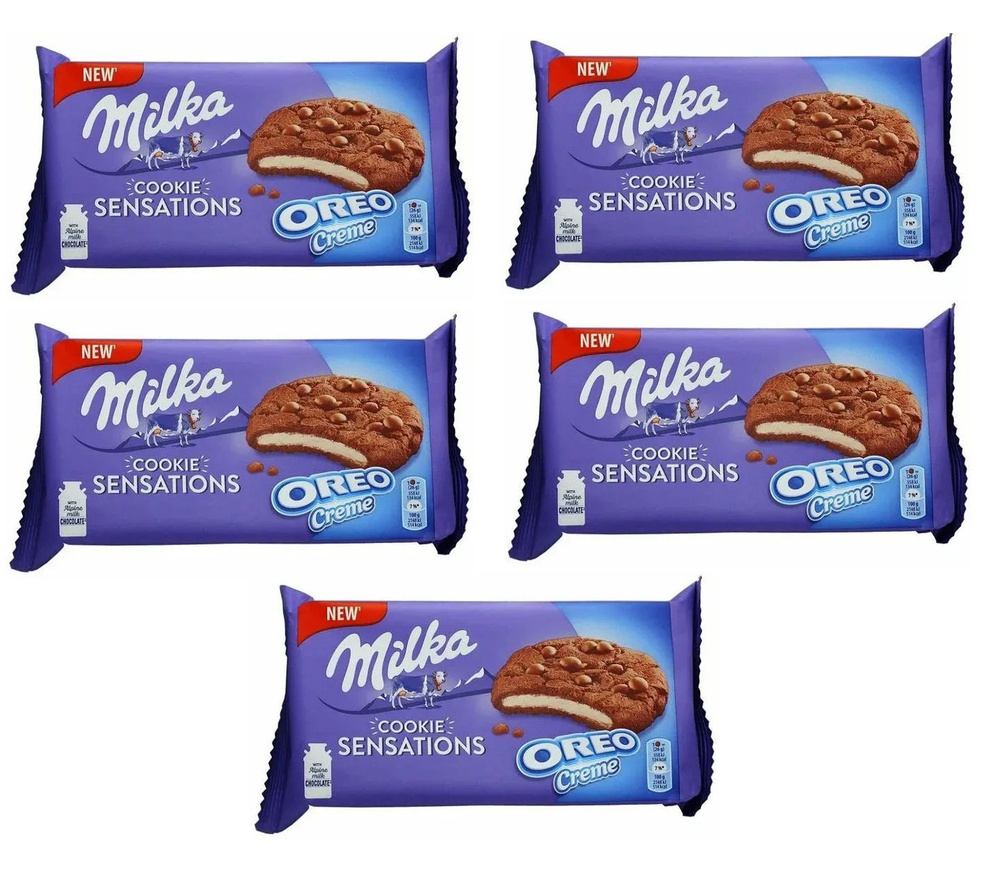 Печенье Milka Sensations Oreo Creme, 5шт по 156 г #1