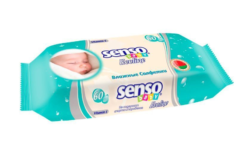 Senso Baby Влажные салфетки 60 шт #1
