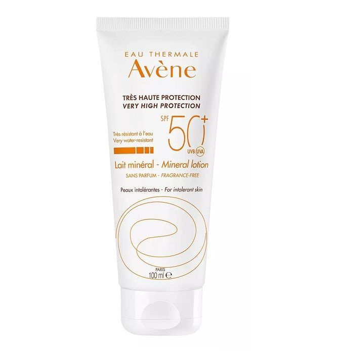 Авен Солнцезащитное молочко SPF 50 c минеральным экраном 100 мл (Avene, Suncare)  #1