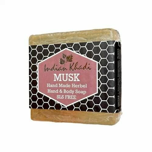 Твердое травяное мыло ручной работы МУСКУС без SLS / Musk Hand Made Herbal Hand & Body Soap SLS Free, #1