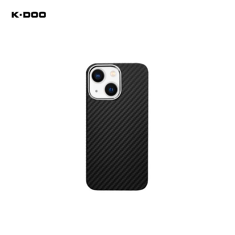 Чехол на Айфон 13 мини чехол iPhone 13 mini Карбоновый чехол (кевлар/арамид) противоударный KZDOO Keivlar #1