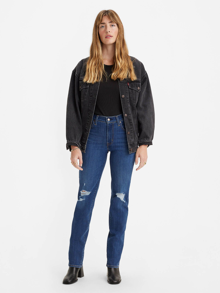 Джинсы Levi's 724 High Rise Slim Straight #1