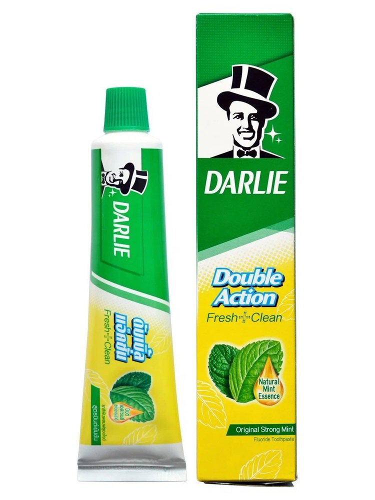 Darlie Зубная паста отбеливающая повседневная Дабл Экшен с Мятой 35гр  #1
