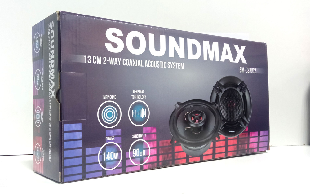 Автоколонки Soundmax SM-CSI 502 (13см/2шт/сетки) #1