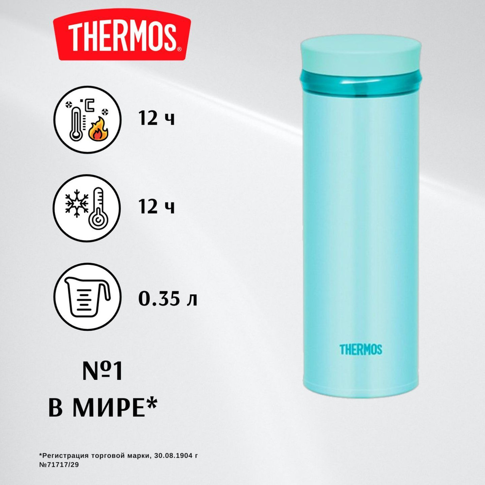 THERMOS 0.35 ментоловый JNO - тот самый термос для чая, кофе и других напитков (JNO-501)  #1