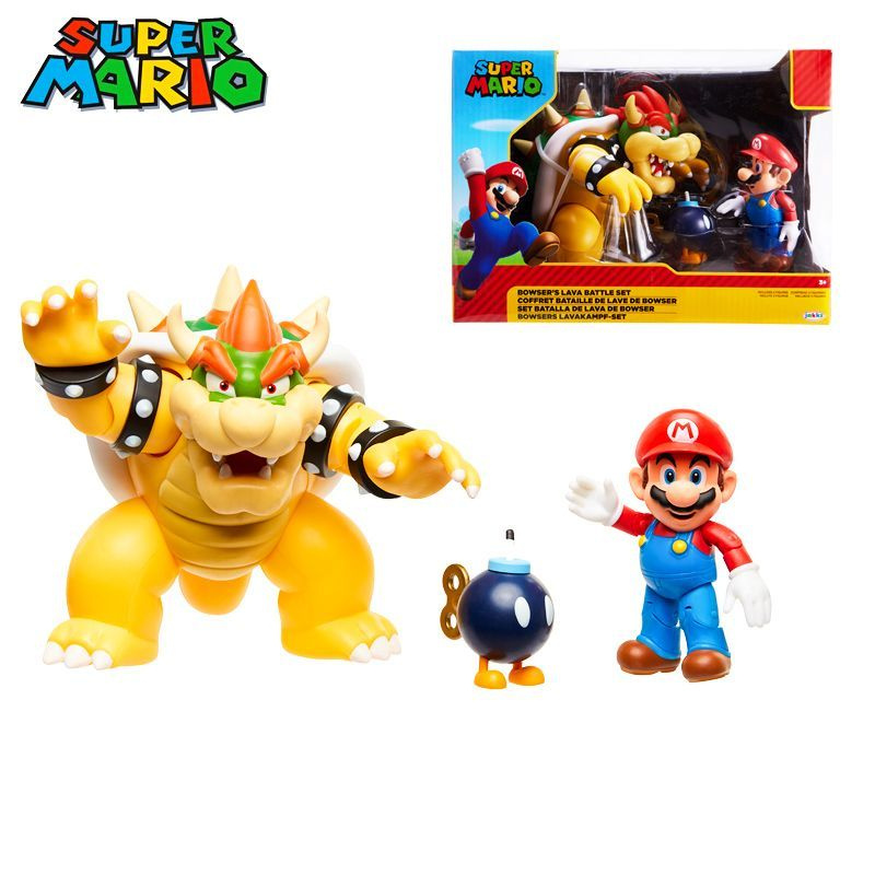 Фигурка The Super Mario Bros. Movie Mario Vs. Bowser Diorama Gift Set3 Figure Pack Action