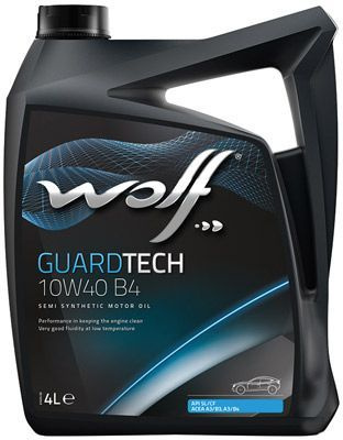 Wolf guardtech 10W-40 Масло моторное, Полусинтетическое, 4 л #1