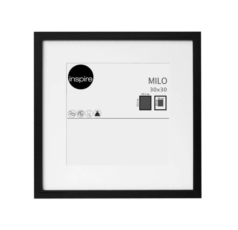 Рамка Inspire Milo 30x30 см цвет черный #1