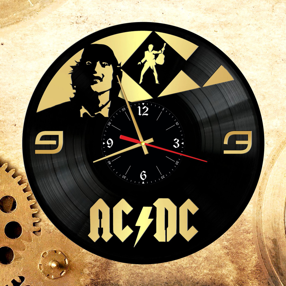 Настенные часы с группой AC DC, Malcolm Mitchell Young, Angus McKinnon ...