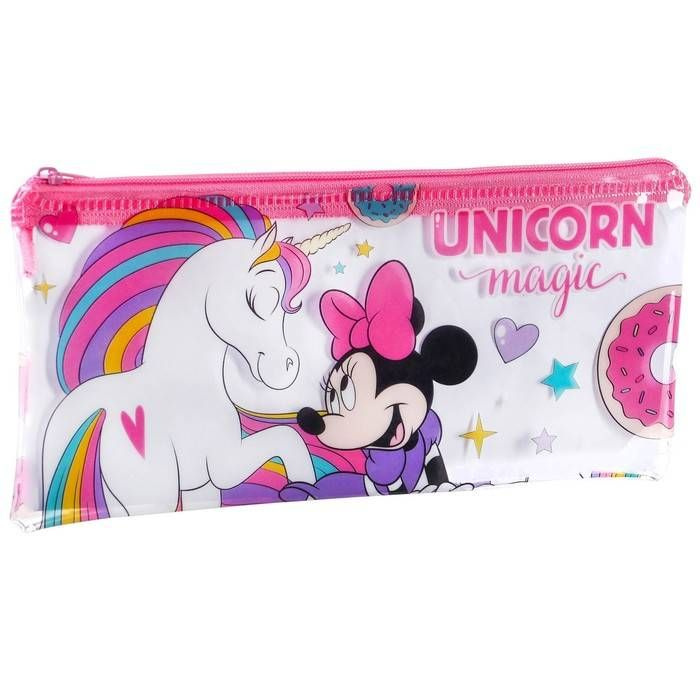 Пенал Disney "Unicorn Magic", 1 отделение, мягкий, плоский, пластиковый, 95х205мм, 1шт  #1