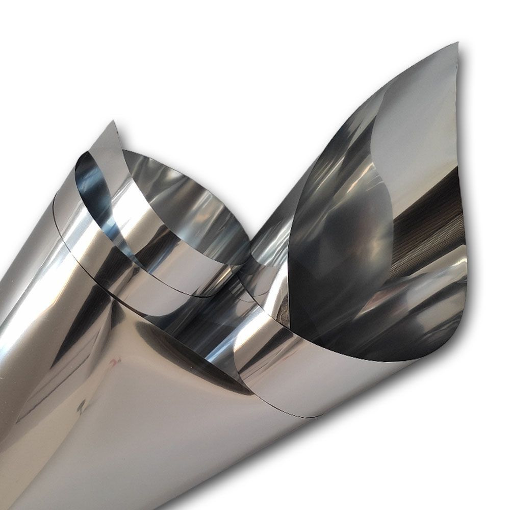 Зеркальная автомобильная пленка хром серебро 152х20 см #1