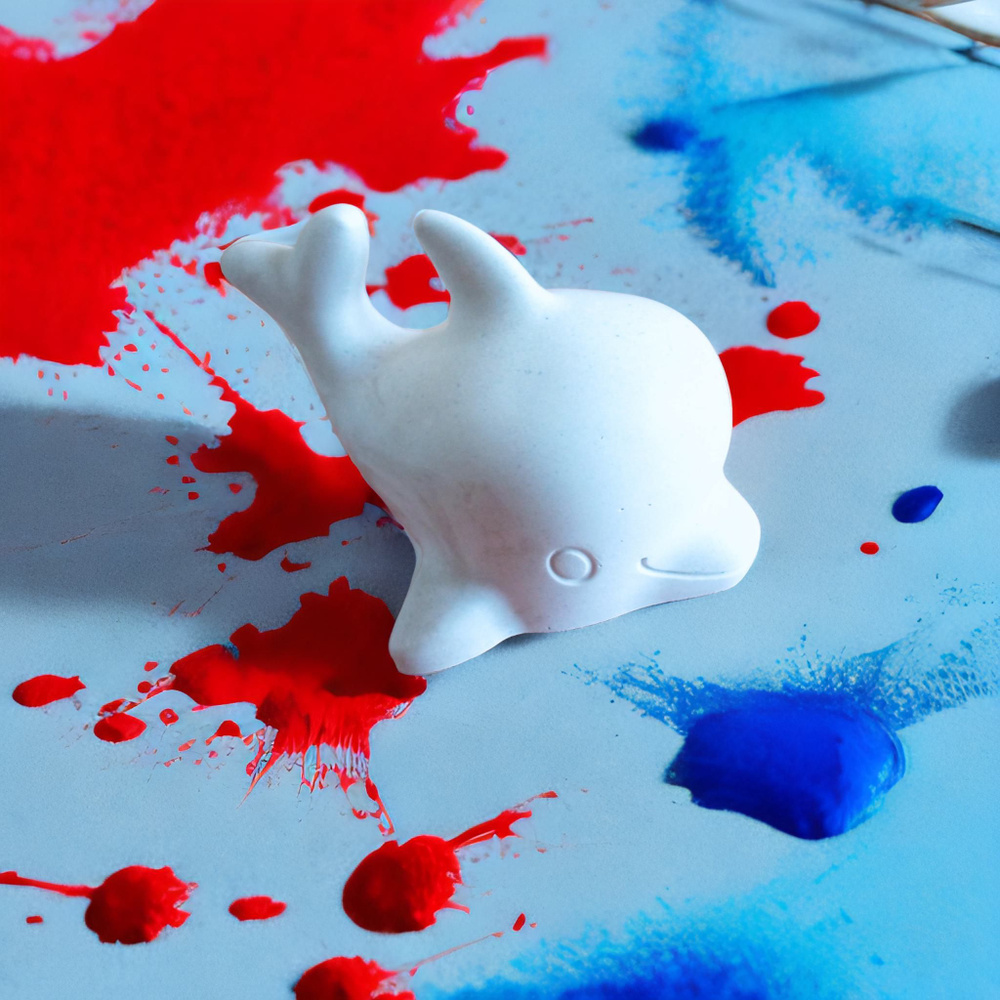 "Раскрась своего Дельфина" гипсовая фигурка Дельфина - купить с ...